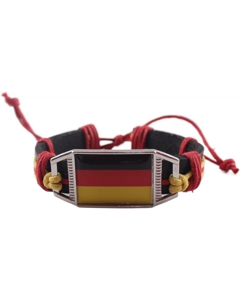 Flag Bracelet Ukraine United States Uruguay Ethiopia's Regional Flag Leather Bracelet (Color : Portugal) Germany $18.19 Brace...