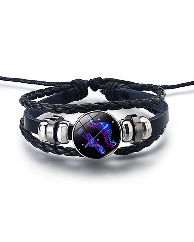 Spirilet Bracelet Zodiac Manifestation - Spirilet Bracelet, Multilayer Adjustable Twelve Constellation Zodiac Leather Bracele...