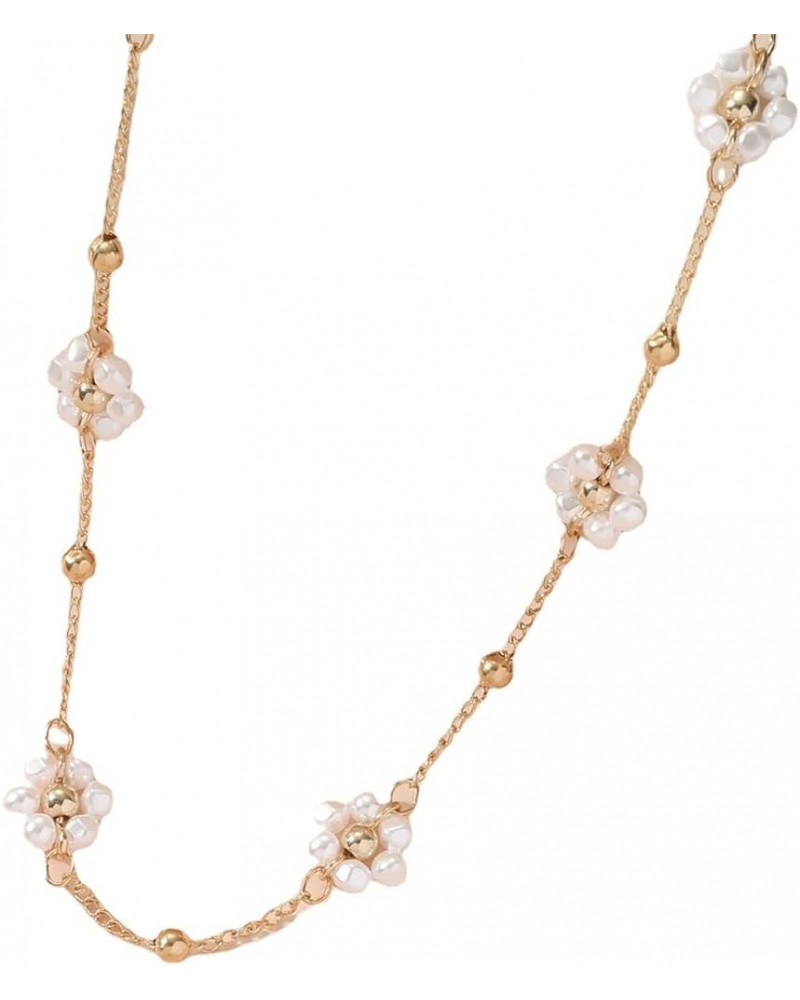 Cute Daisy Flower Beaded Choker Necklace White Daisy Necklaces for Women Summer Necklaces for Party Beach Gift's for Girls da...