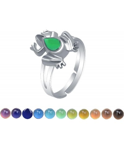 Color Changing Ring Sensing Temperature Ring Turtle/Dolphin/Whale/Penguin Animal Mood Ring for Girls Birthday Party Jewelry G...