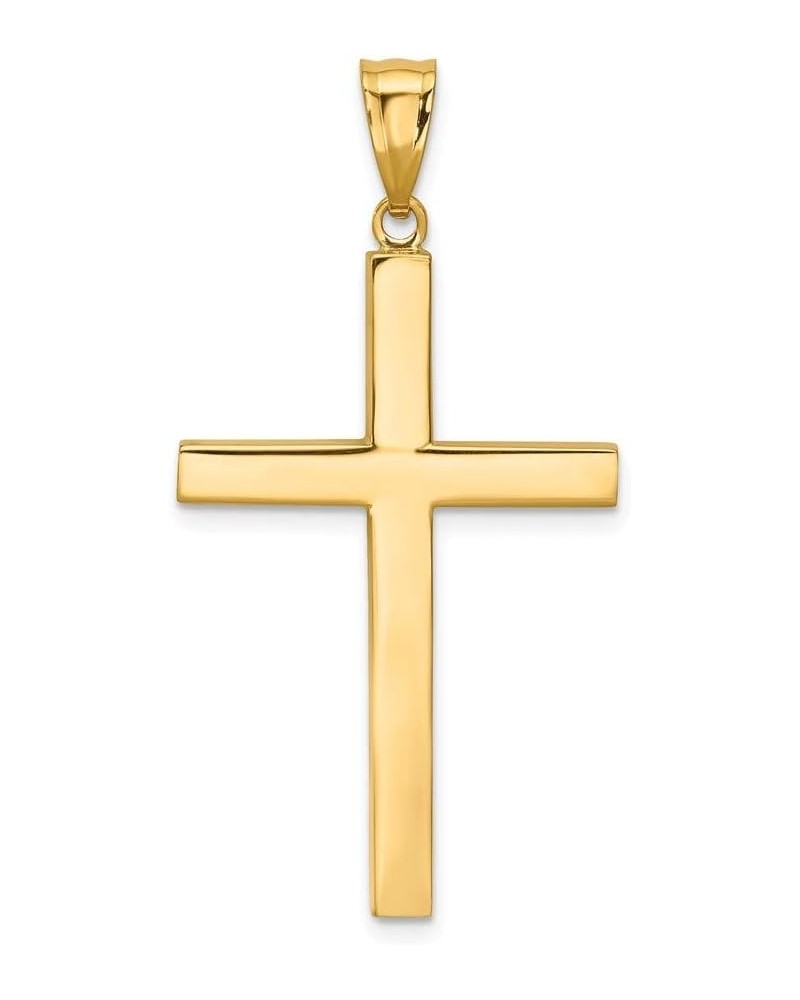 Solid 14k Yellow Gold Cross Crucifix Pendant (40mm x 21mm) $63.90 Pendants
