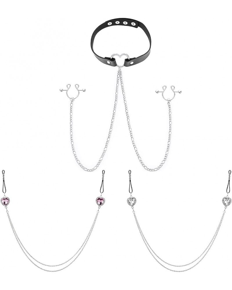 Fake Nipple Piercing/Fake Nipple Rings. 05-Silver-Tone, Pink $11.59 Body Jewelry