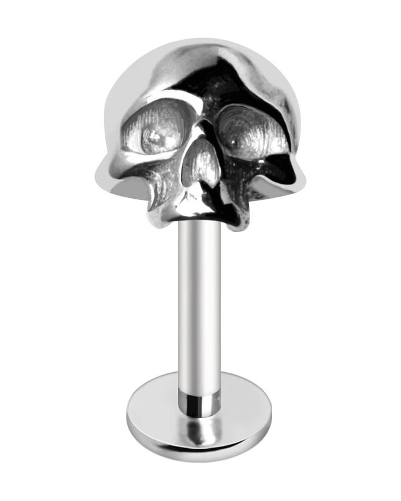 Dynamique 316L Surgical Steel Skull Push In Labret (Sold Per Piece) $10.08 Body Jewelry
