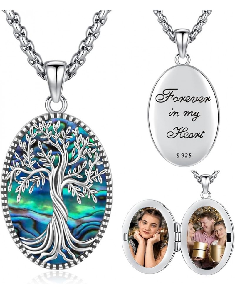 Tree of Life Necklace for Women and Men Sterling Silver 925 Tree of Life Jewelry K-9-tree of life locket-6 $18.19 Necklaces