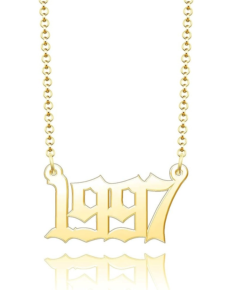 Personalized Name Necklace Custom Gold Name Plate Necklace Sterling Silver Love Heart Pendant Gift Card -Number-34 $13.04 Nec...