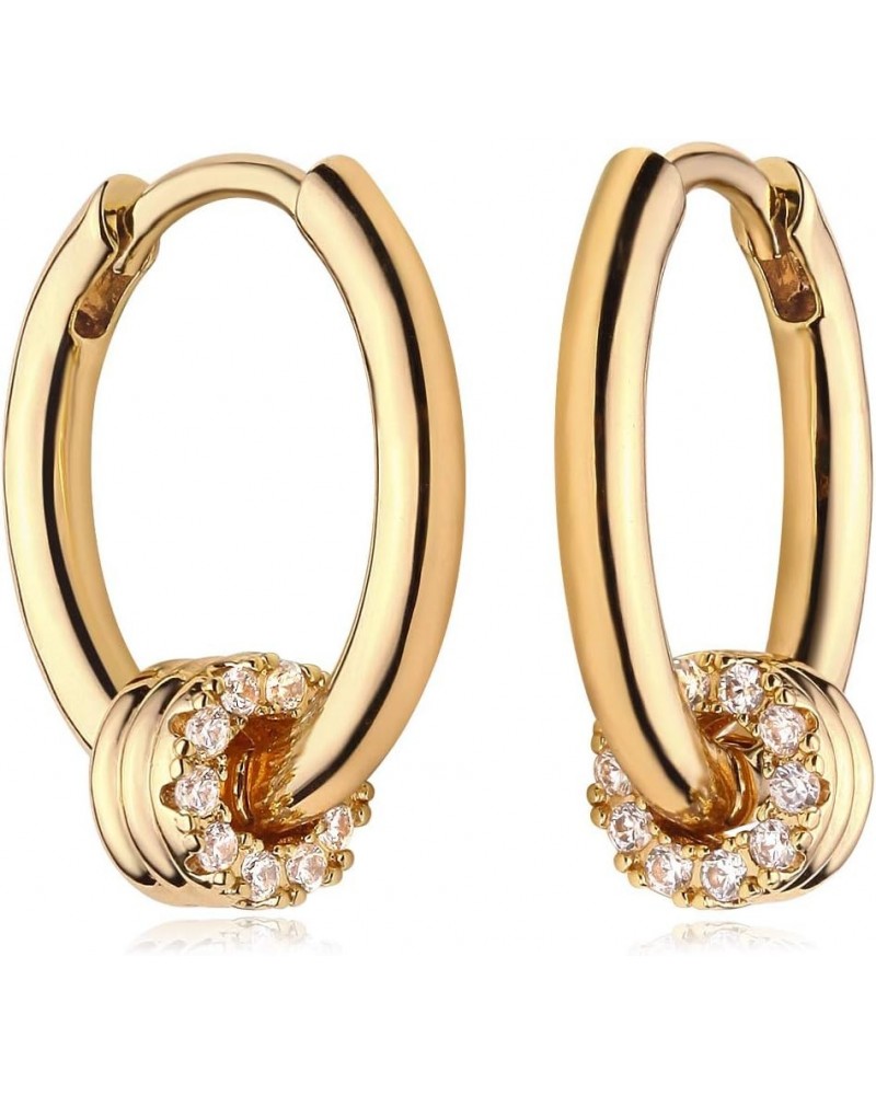 Women Huggie Earrings Gold Hoop 14K Gold Filled Small Simple Handmade Hypoallergenic Everyday Jewelry Bali A $11.39 Earrings