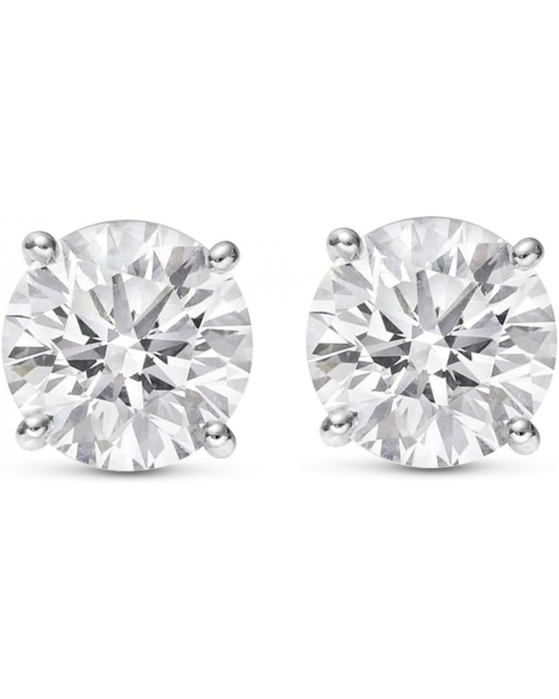 3/4-5 IGI Certified LAB-GROWN Round Cut Diamond Earrings 4 Prong Push Back Value Collection (H-I COLOR, VS1-VS2 CLARITY) Whit...